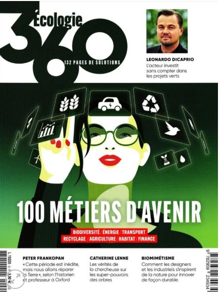 Article de Écologie 360 – Printemps 2025 « 100 métiers d’avenir »